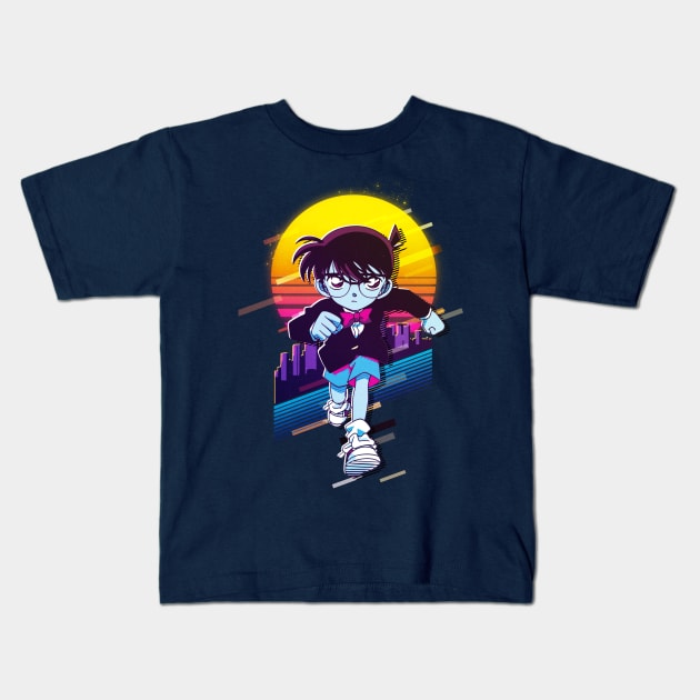 Detective Conan Kids T-Shirt by 80sRetro